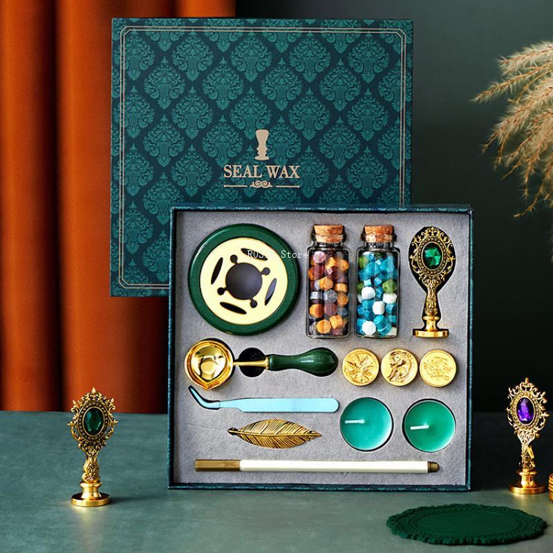 Wax Seal Stamp Set - Mum Mühür Damga Seti Lake Damga
