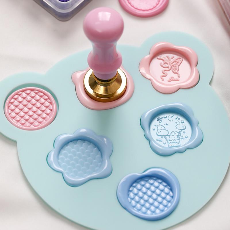Wax Seal Stamp Set - 25mm Mum Mühürleri İçin Silikon Kalıp
