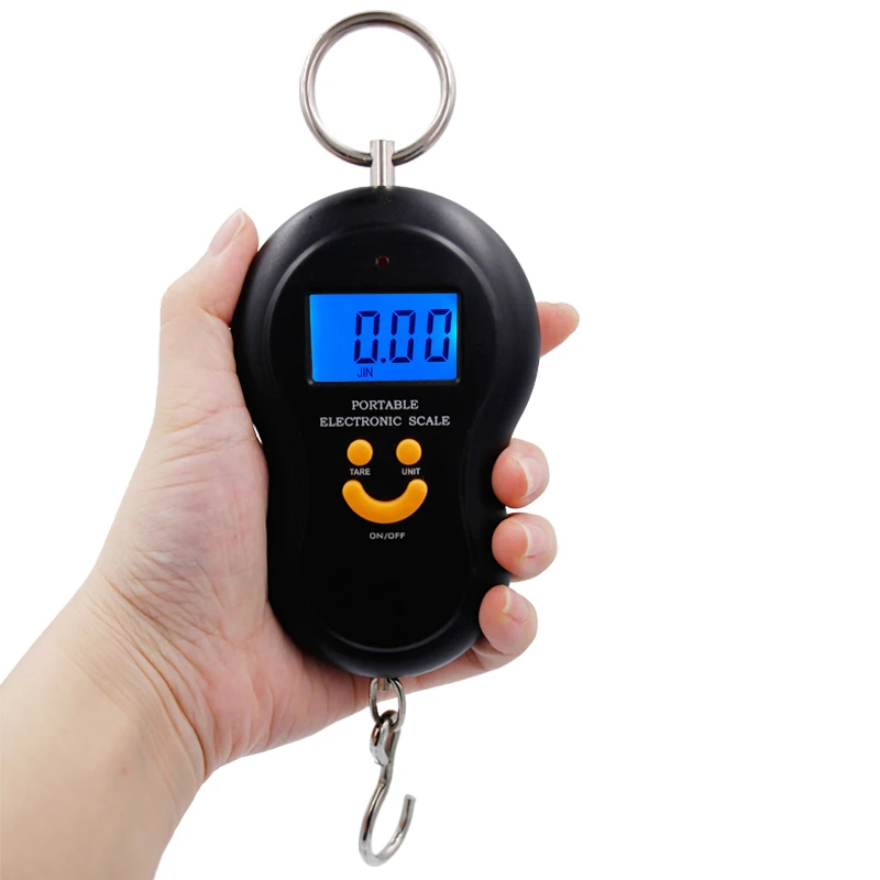 Tape Dispenser Weighted - 50kg 10g dijital balıkçı terazisi asılı