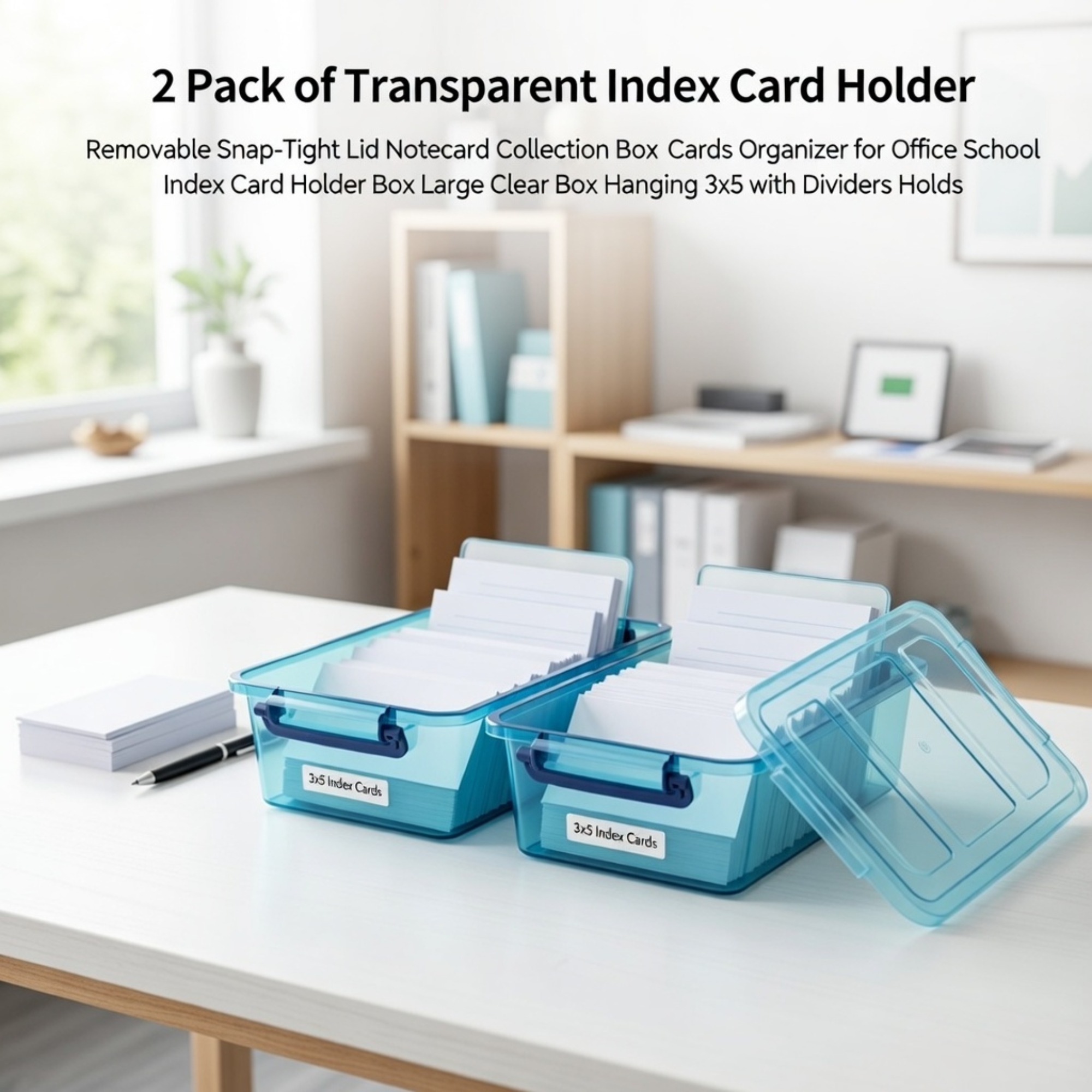 2'li Paket Şeffaf İndeks Kartı - Card Index Box incelemesi ve fiyatı