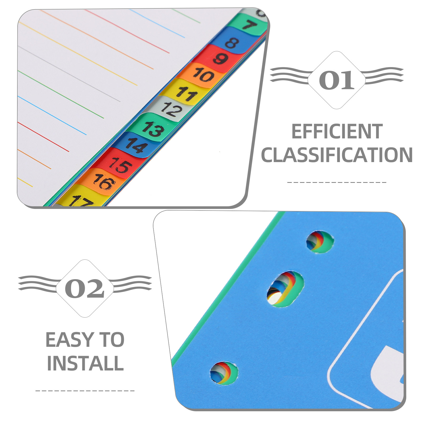 1 Set A4 11 Delikli Plastik İn - Tab Divider A4 incelemesi ve fiyatı
