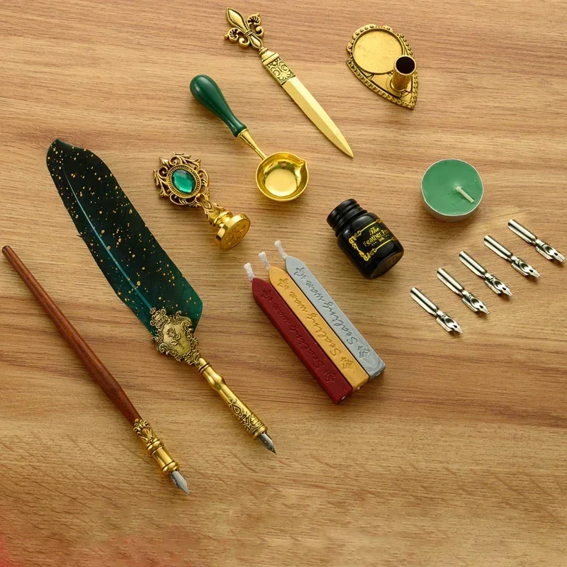 Klasik kaligrafi tüy kalem bal - Wax Seal Stamp Set incelemesi ve fiyatı