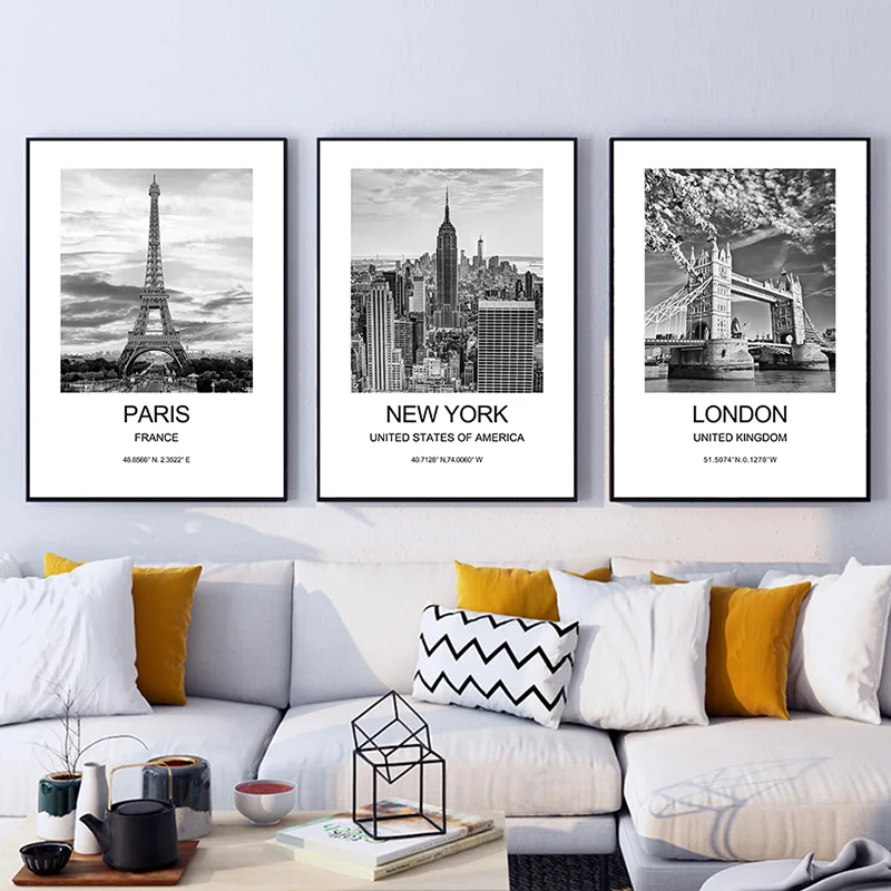 Şehir Posteri New York Londra  - Ink Blotter Paper incelemesi ve fiyatı