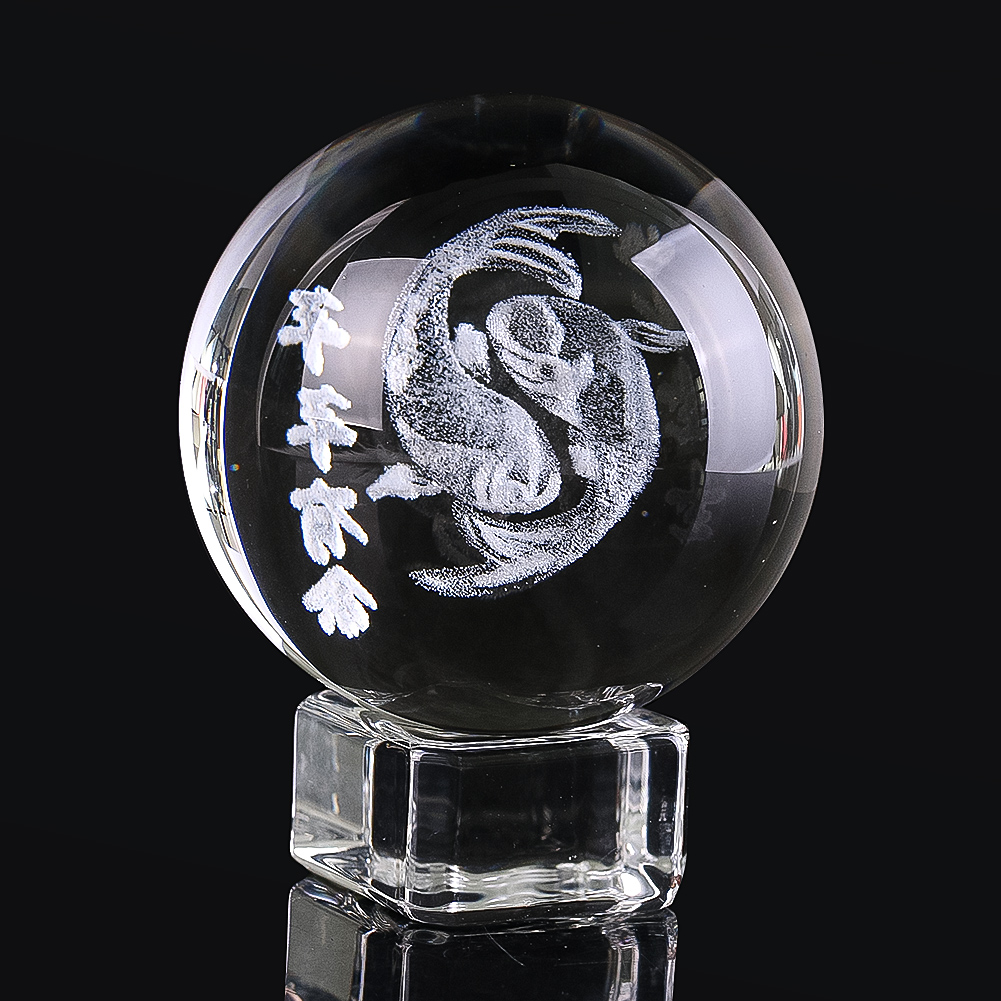 50mm 3D kazınmış kristal top ş - Paper Weight Crystal incelemesi ve fiyatı