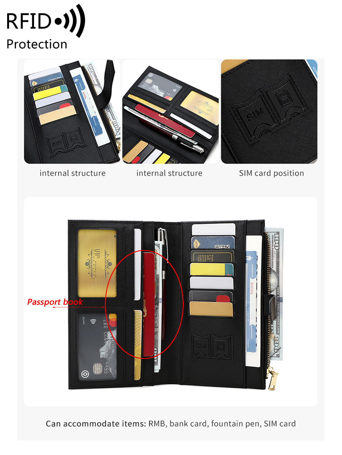 Şık PU Deri Uçak Desenli RFID  - Index Card Holder incelemesi ve fiyatı