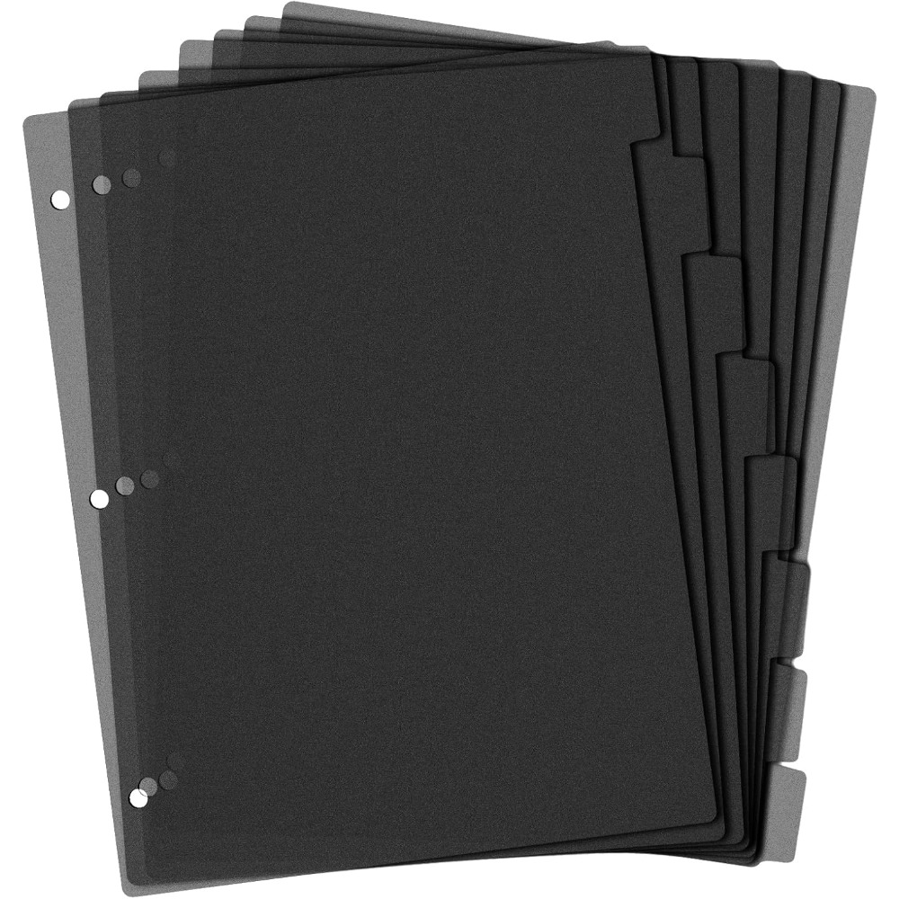8 Bölmeli Siyah Plastik Klasör - Tab Divider A4 incelemesi ve fiyatı