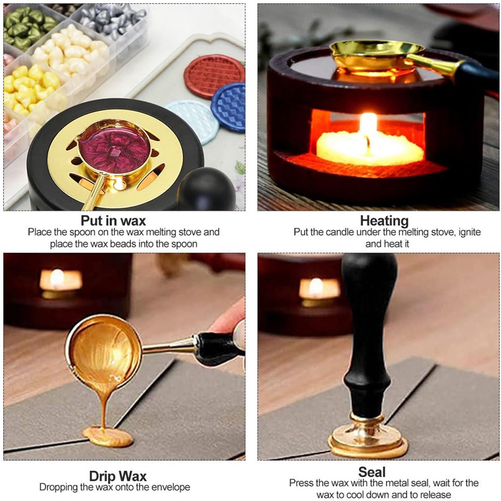 Kişiselleştirilmiş Mum Mühür D - Wax Seal Stamp Set incelemesi ve fiyatı