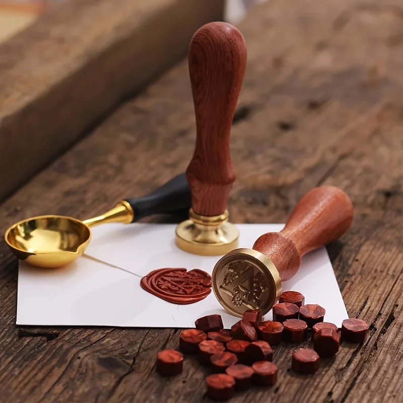 Ahşap saplı 1 set 26 harfli A- - Wax Seal Stamp Set incelemesi ve fiyatı