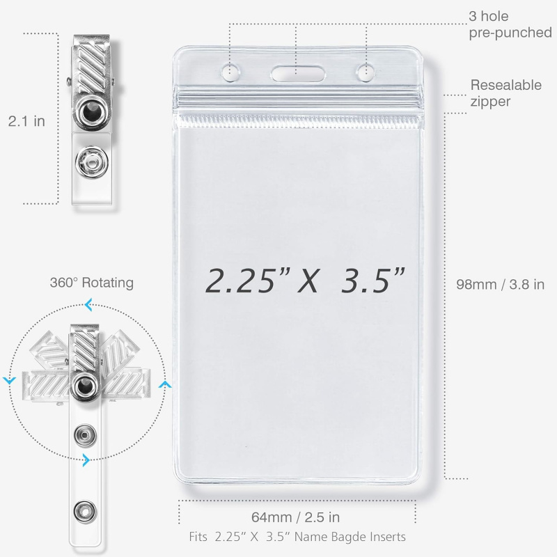 Metal rozet klipsli kimlik kar - Index Card Holder incelemesi ve fiyatı