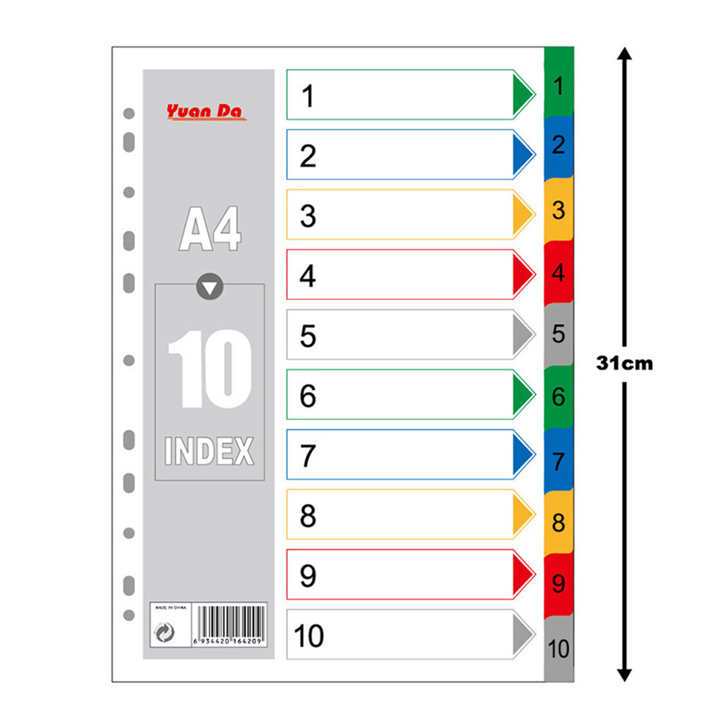 40 Adet A4 Parlak Renkli Dizin - Tab Divider A4 incelemesi ve fiyatı