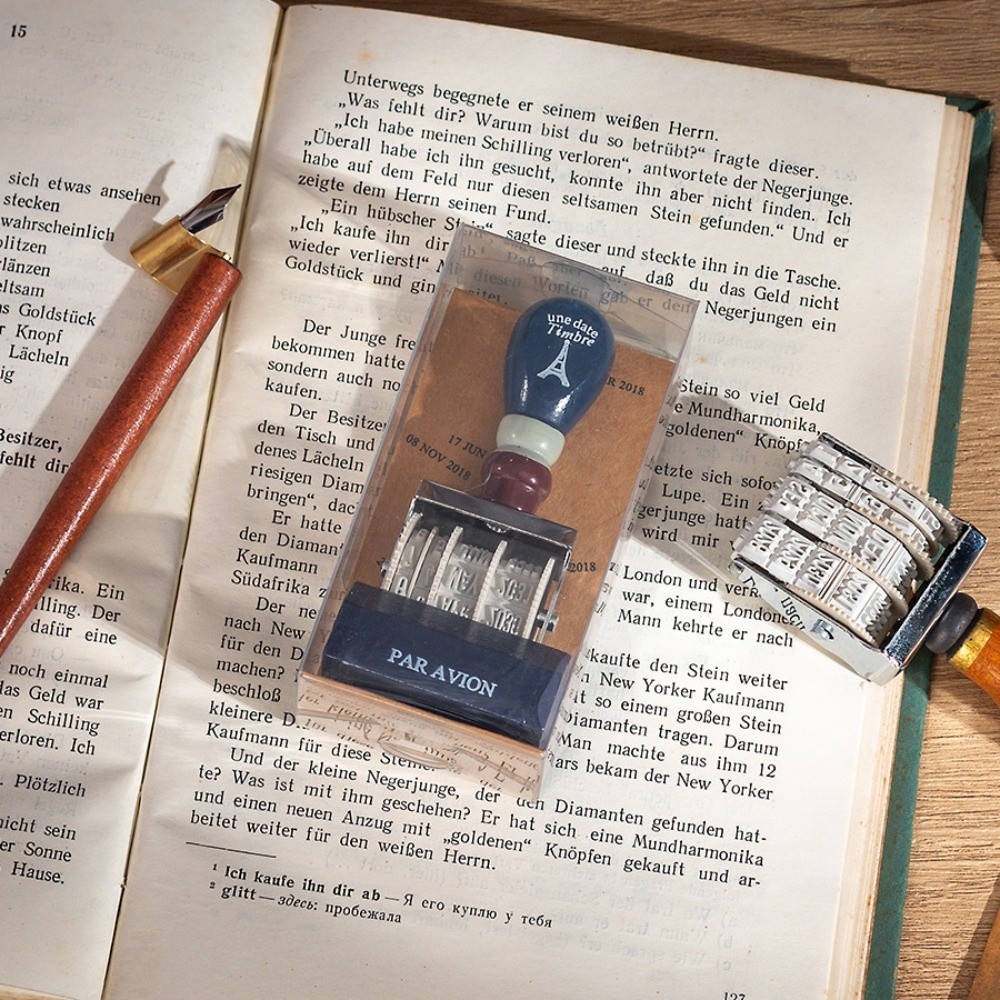 Retro Ahşap Tarih Damgası Ahşa - Rubber Date Stamp incelemesi ve fiyatı