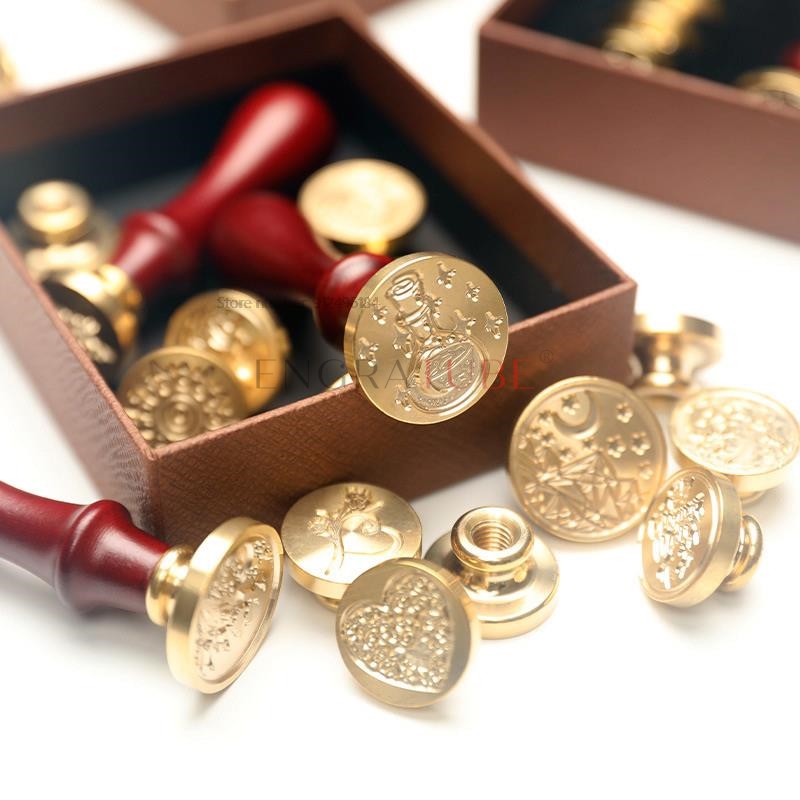 6 bakır mühür mumu damga kafal - Wax Seal Stamp Set incelemesi ve fiyatı