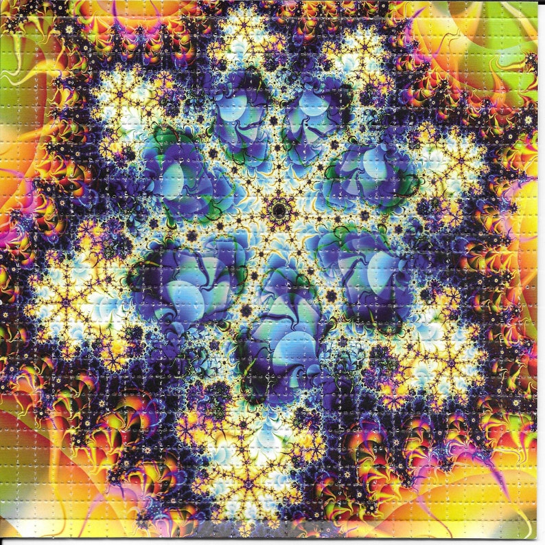 Fraktal Psychedelic LSD Asitsi - Ink Blotter Paper incelemesi ve fiyatı