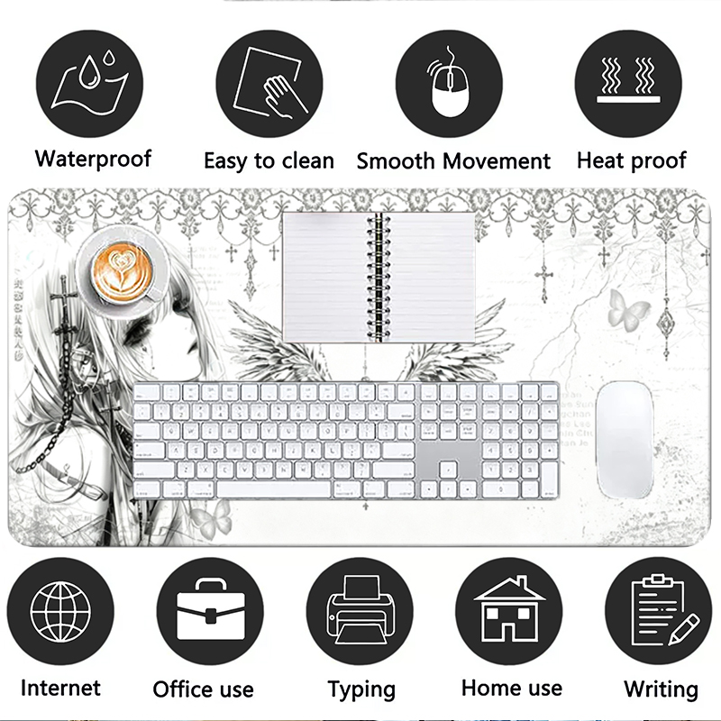 Deri Mousepad Siyah Beyaz Anim - Leather Desk Pad incelemesi ve fiyatı