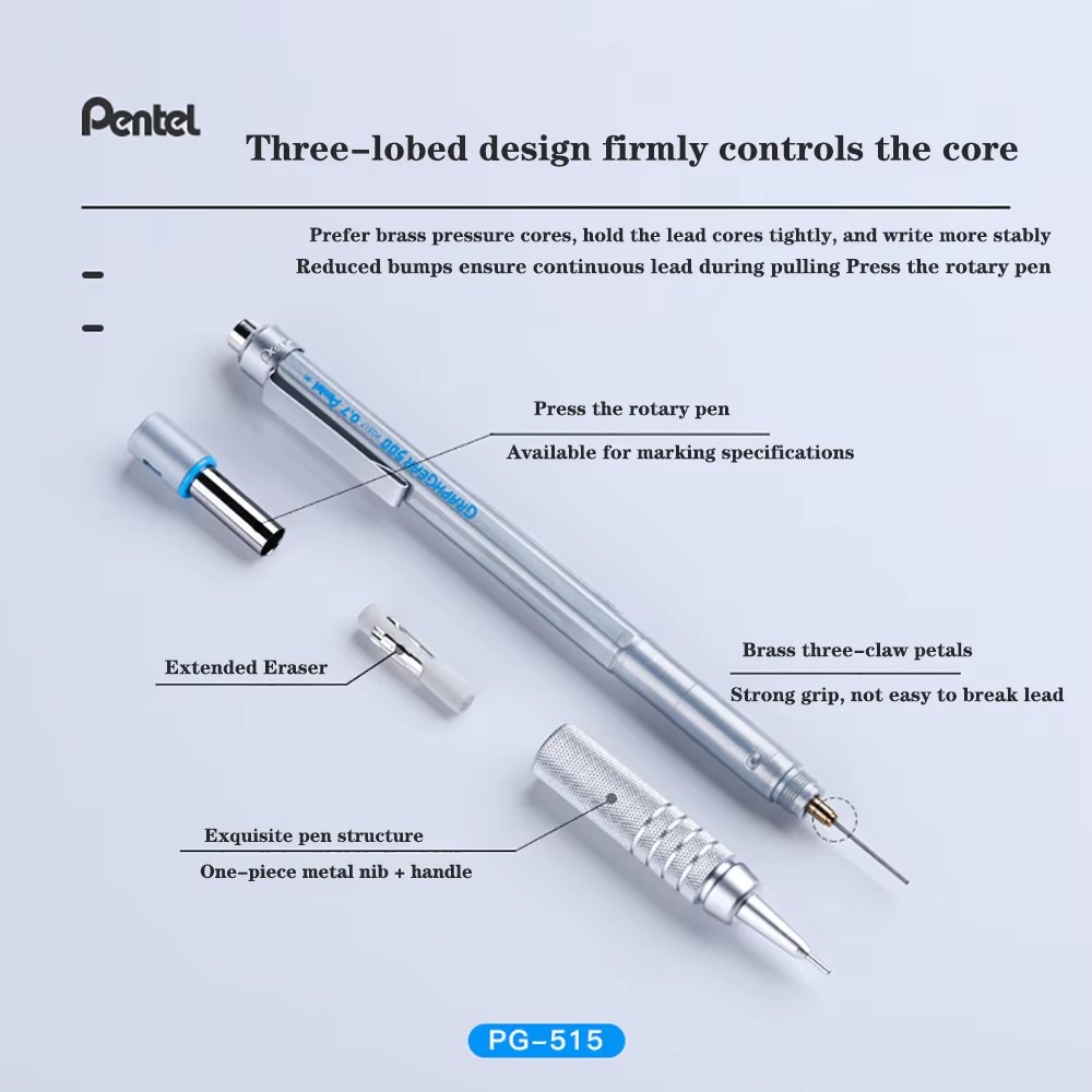 1 adet Pentel Graphgear 500 Çi - Mechanical Pencil 0.3 incelemesi ve fiyatı
